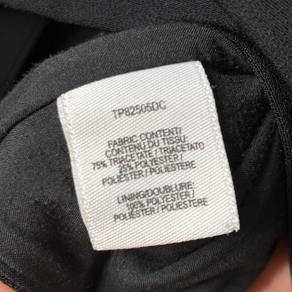 Derek Lam Black Jumpsuit Cut-Out Back Satin Hemline Evening Wear Size 4 and 6 - Picture 13 of 14